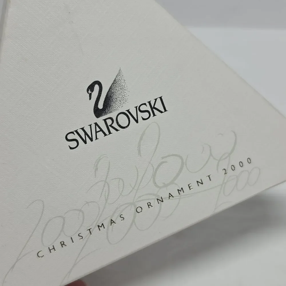 Swarovski Crystal 2000 Annual Christmas Snowflake Star Large Ornament With Box